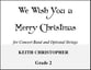 We Wish You a Merry Christmas Concert Band sheet music cover